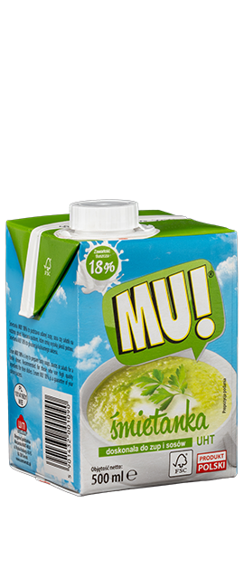 MU! UHT Cream 18% of fat